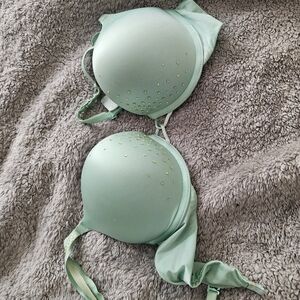 Victoria's Secret Mint Green Bra with Embellishments